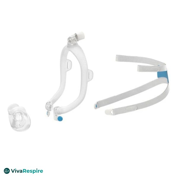 Vue éclatée du masque CPAP ResMed AirFit F30i et de ses composants