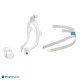 Exploded view of ResMed AirFit F30i CPAP mask components