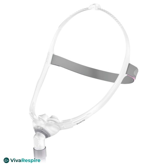 Masque narinaire CPAP ResMed Swift FX for Her léger et discret, conçu pour les femmes