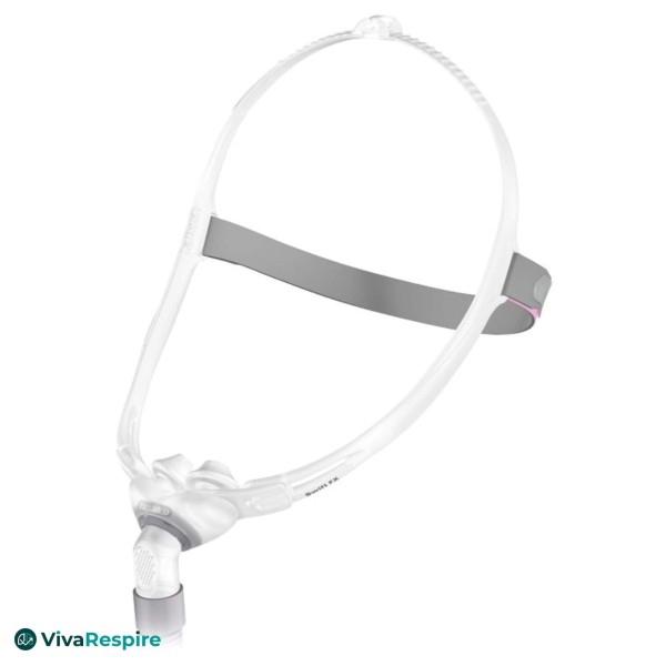 Masque narinaire CPAP ResMed Swift FX for Her léger et discret, conçu pour les femmes