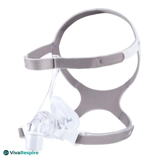 Masque nasal CPAP Pico Philips Respironics avec harnais – vue inclinée