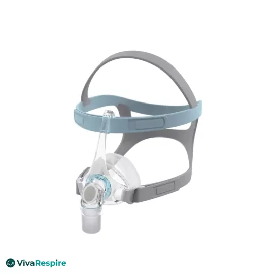 Masque nasal Fisher & Paykel Eson 2 – vue latérale avec cadre Easy Frame et harnais ergonomique