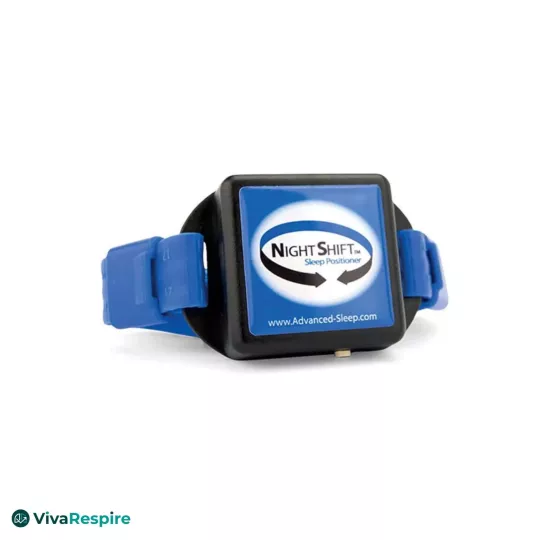 Night Shift positional therapy device for sleep apnea and snoring