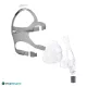 Onderdelen van het Fisher & Paykel Simplus CPAP masker: RollFit™ kussen, frame en hoofdband