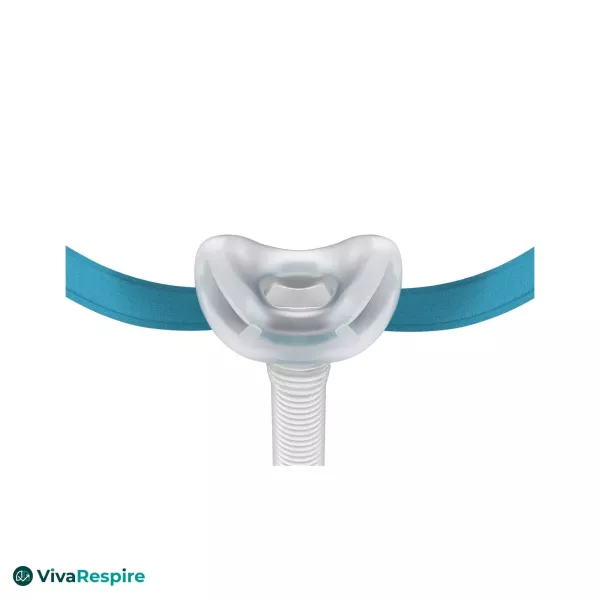 Nasenkissen der Fisher & Paykel Evora Nasal CPAP Maske unter der Nase