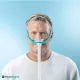 Fisher & Paykel Evora Nasal CPAP Nasenmaske getragen – Vorderansicht