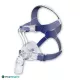 Löwenstein JOYCE Easy nasal CPAP mask with navy blue headgear, side view