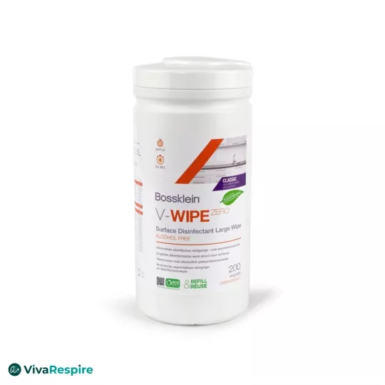 Bossklein V-Wipe Zero, lingettes désinfectantes sans alcool