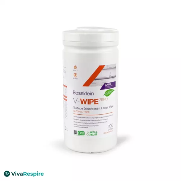 Bossklein V-Wipe Zero, alcohol free disinfectant wipes