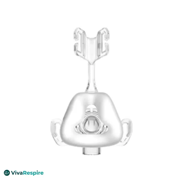 Rear view of the ResMed Mirage FX nasal mask – ergonomic and stable headgear