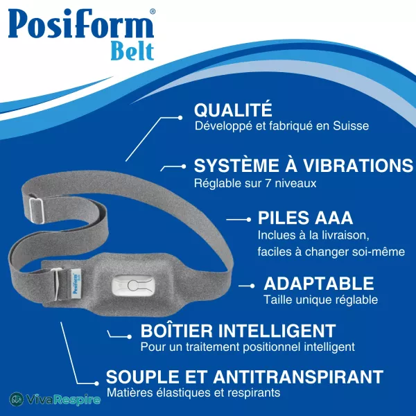PosiForm Belt, Vibrationsgürtel gegen lagebedingtes Schnarchen