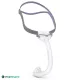 Masque CPAP narinaire ResMed AirFit P10 avec tuyau, vue complète