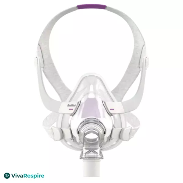 Masque facial CPAP ResMed AirFit F20 For Her avec harnais et bulle InfinitySeal