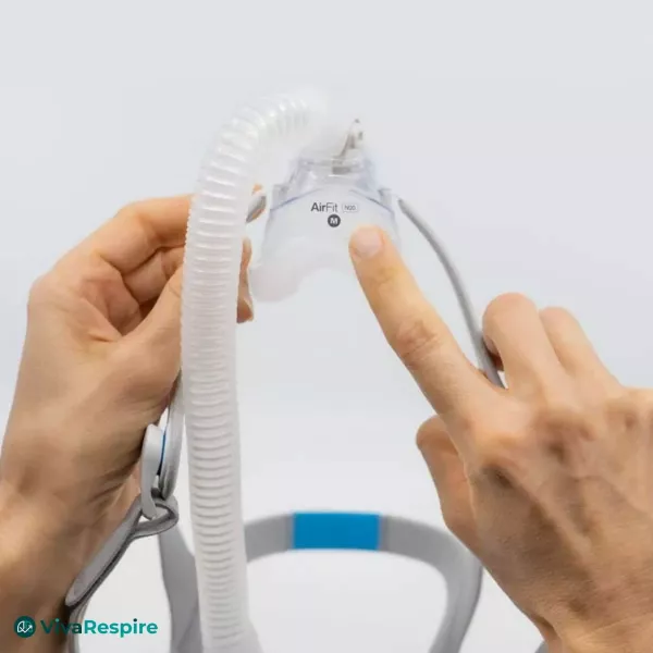 InfinitySeal Nasenkissen der ResMed AirFit N20 CPAP Maske mit Größenangabe