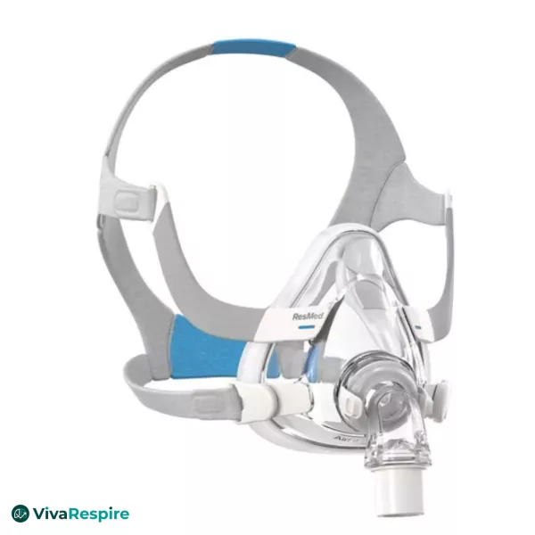 Masque CPAP facial ResMed AirTouch F20 avec harnais souple et coude QuietAir