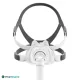 Masque facial CPAP ResMed AirFit F40 – vue de face avec harnais